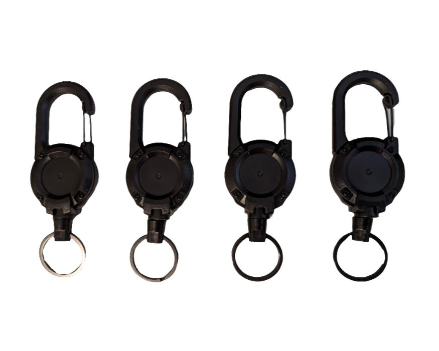 Retractable Clip 24", 4-Pack (Black)