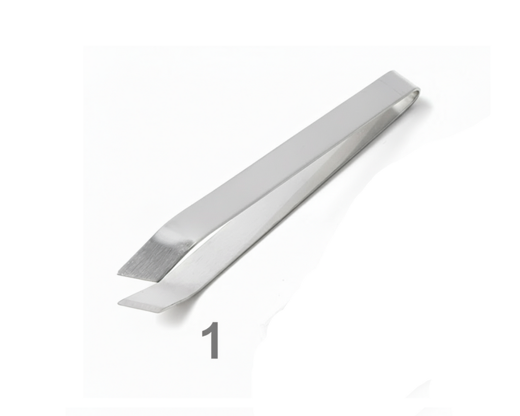 Fish Bone Tweezers, Stainless Steel. (2 Sizes with Comfort Grip)