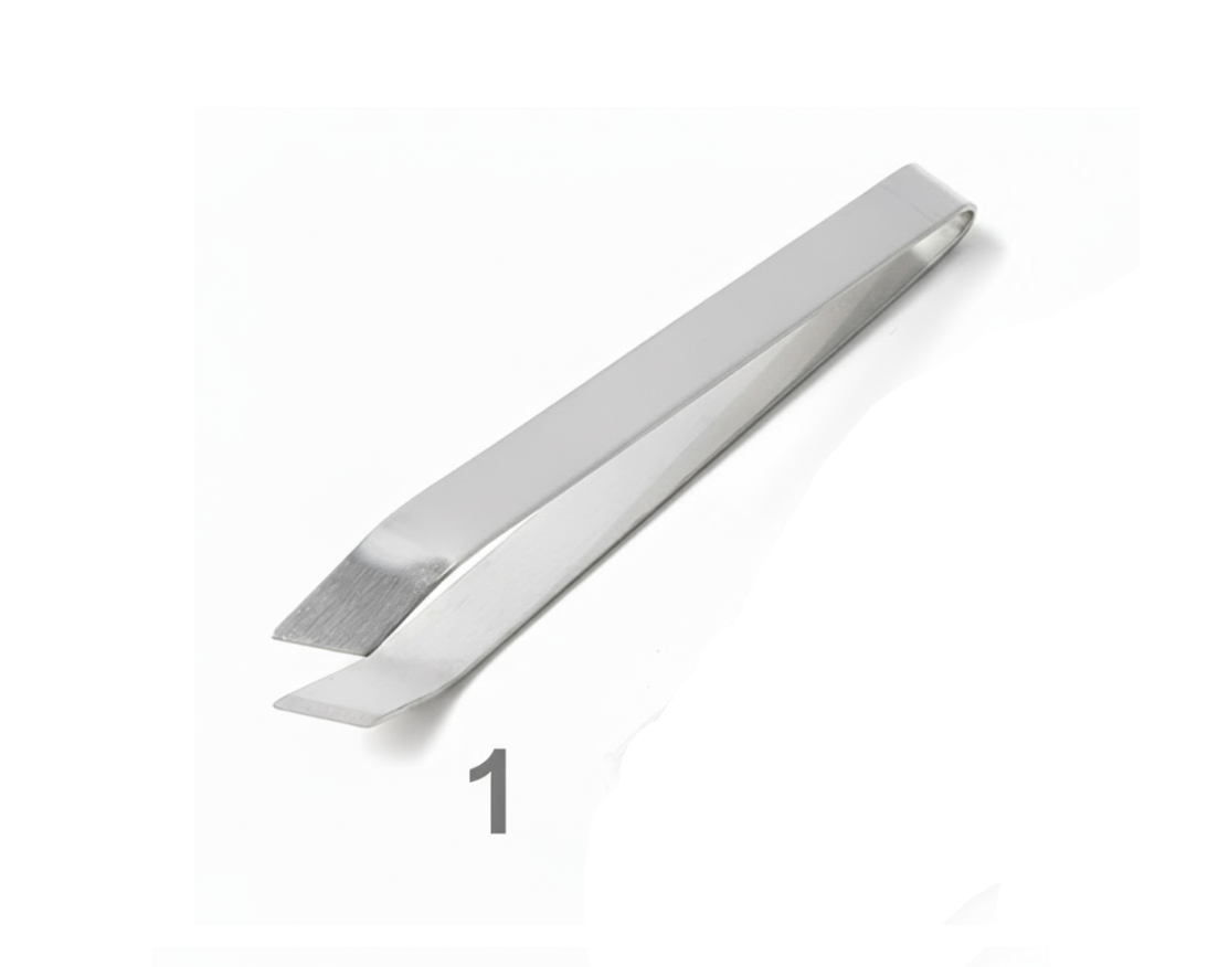 Fish Bone Tweezers, Stainless Steel. (2 Sizes with Comfort Grip)