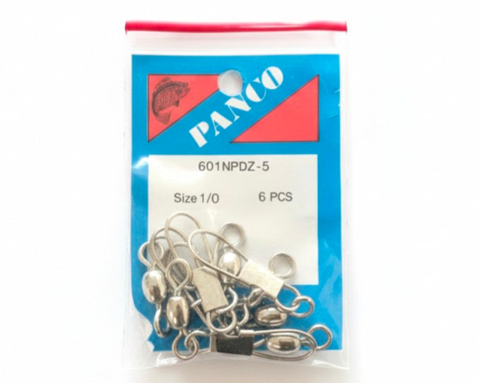 Stainless Snap Swivels, Silver Finish (6 Pack)