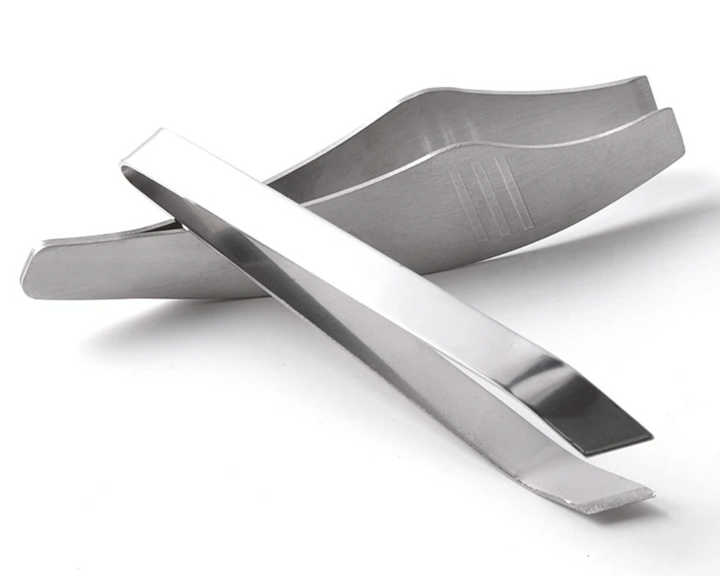 Fish Bone Tweezers, Stainless Steel. (2 Sizes with Comfort Grip)