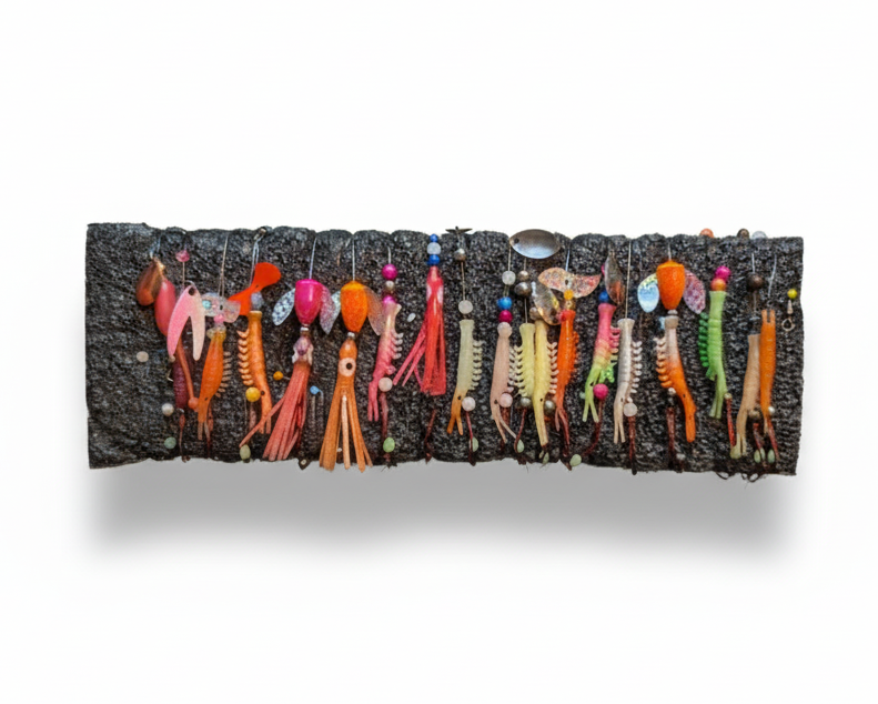 Foam Fishing Leaderboard – Floating Tackle Organizer (Charcoal Grey, 2 Sizes)