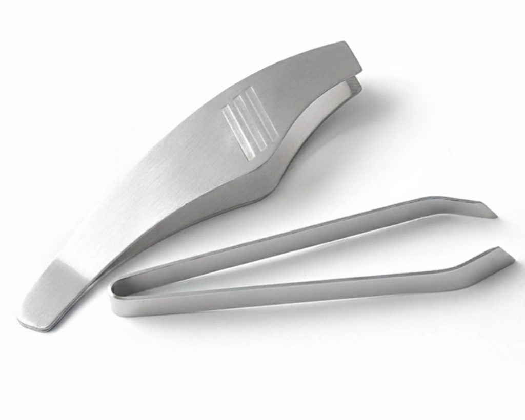 Fish Bone Tweezers, Stainless Steel. (2 Sizes with Comfort Grip)