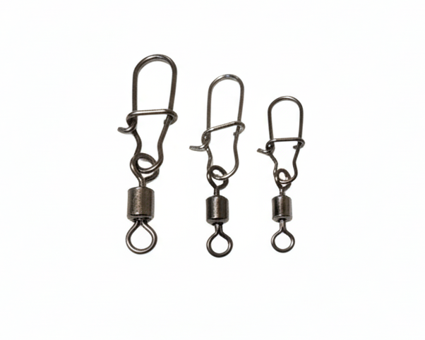 Stainless Snap Swivels, Black Nickel Finish (10 Pack)
