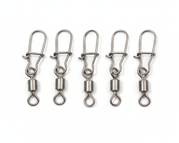 Stainless Snap Swivels, Black Nickel Finish (10 Pack)